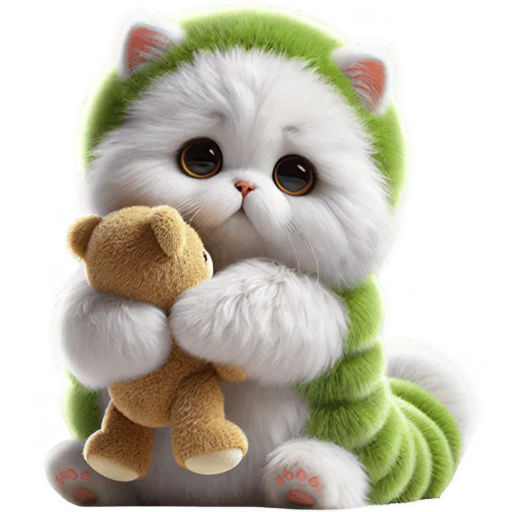 🥺 Стикер «Пушистый Червяк» для Telegram