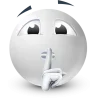 🤩 Эмодзи «White Face Emoji» для Telegram