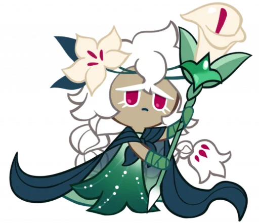 🤩 Стикер «White Lily Cookie» для Telegram