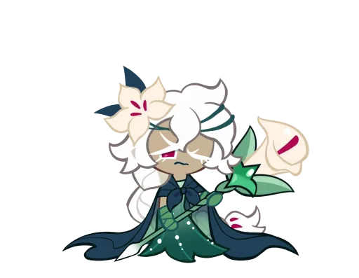 🤩 Стикер «White Lily Cookie» для Telegram