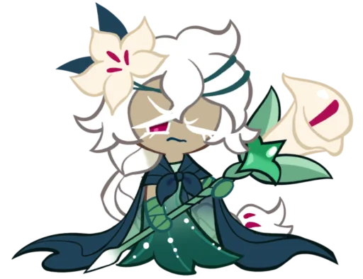 🤩 Стикер «White Lily Cookie» для Telegram