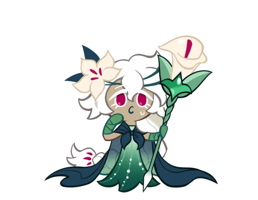 🤩 Стикер «White Lily Cookie» для Telegram