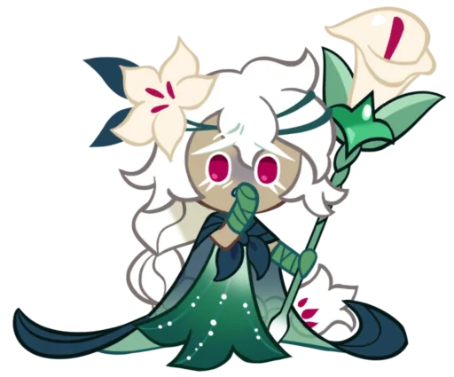 🤩 Стикер «White Lily Cookie» для Telegram