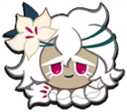 Стикерпак White Lily Cookie для Telegram — скачать