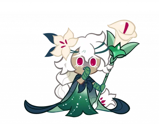 🤩 Стикер «White Lily Cookie» для Telegram