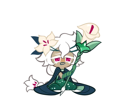 🤩 Стикер «White Lily Cookie» для Telegram
