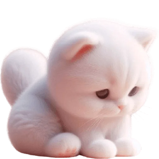 🥺 Стикер «Белая котька» для Telegram