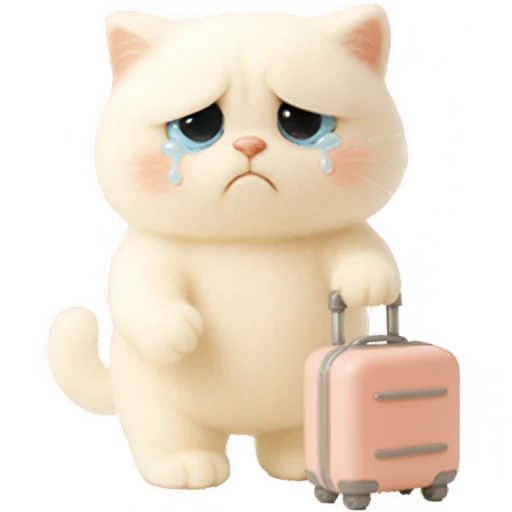 😭 Стикер «Белый Пушистик» для Telegram