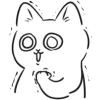 🤩 Эмодзи «белый котик» для Telegram