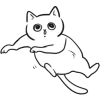 🤩 Эмодзи «белый котик» для Telegram