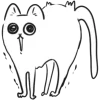 🤩 Эмодзи «белый котик» для Telegram