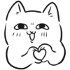🤩 Эмодзи «белый котик» для Telegram