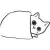 🤩 Эмодзи «белый котик» для Telegram