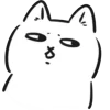 🤩 Эмодзи «белый котик» для Telegram