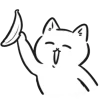 🤩 Эмодзи «белый котик» для Telegram