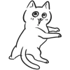 🤩 Эмодзи «белый котик» для Telegram