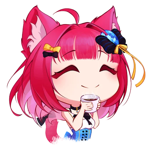 🐱 Стикер «Wiki chan» для Telegram