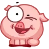 😉 Эмодзи «Свинка Винки - Winky pig emoji» для Telegram