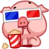 🍿 Эмодзи «Свинка Винки - Winky pig emoji» для Telegram