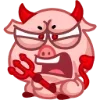 😈 Эмодзи «Свинка Винки - Winky pig emoji» для Telegram