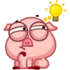 💡 Эмодзи «Свинка Винки - Winky pig emoji» для Telegram