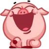 😆 Эмодзи «Свинка Винки - Winky pig emoji» для Telegram