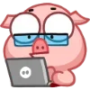 💻 Эмодзи «Свинка Винки - Winky pig emoji» для Telegram