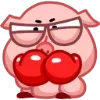 🥊 Эмодзи «Свинка Винки - Winky pig emoji» для Telegram