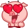 😍 Эмодзи «Свинка Винки - Winky pig emoji» для Telegram