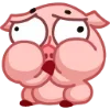 🤢 Эмодзи «Свинка Винки - Winky pig emoji» для Telegram