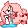 😭 Эмодзи «Свинка Винки - Winky pig emoji» для Telegram