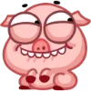 🤓 Эмодзи «Свинка Винки - Winky pig emoji» для Telegram