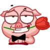 🌹 Эмодзи «Свинка Винки - Winky pig emoji» для Telegram