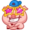🤩 Эмодзи «Свинка Винки - Winky pig emoji» для Telegram