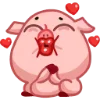 😘 Эмодзи «Свинка Винки - Winky pig emoji» для Telegram