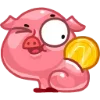 🪙 Эмодзи «Свинка Винки - Winky pig emoji» для Telegram