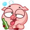 🍺 Эмодзи «Свинка Винки - Winky pig emoji» для Telegram