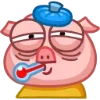 🤒 Эмодзи «Свинка Винки - Winky pig emoji» для Telegram