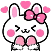 ❤️ Эмодзи «👋 Winter Bunny - зимний зайчик» для Telegram