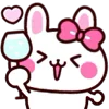 🍷 Эмодзи «👋 Winter Bunny - зимний зайчик» для Telegram