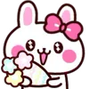 💐 Эмодзи «👋 Winter Bunny - зимний зайчик» для Telegram