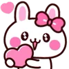 ❤️ Эмодзи «👋 Winter Bunny - зимний зайчик» для Telegram