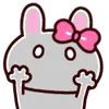 😮 Эмодзи «👋 Winter Bunny - зимний зайчик» для Telegram