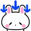 ⬇️ Эмодзи «👋 Winter Bunny - зимний зайчик» для Telegram