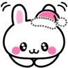 🙇‍♀️ Эмодзи «👋 Winter Bunny - зимний зайчик» для Telegram