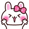 😆 Эмодзи «👋 Winter Bunny - зимний зайчик» для Telegram