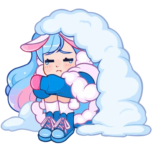 🥺 Эмодзи «Зимняя Долли» для Telegram