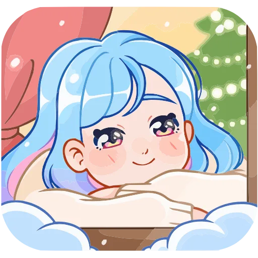 😊 Эмодзи «Зимняя Долли» для Telegram