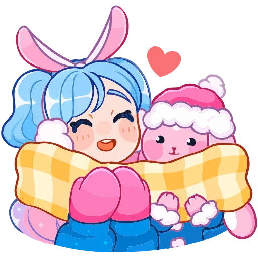 🤗 Эмодзи «Зимняя Долли» для Telegram