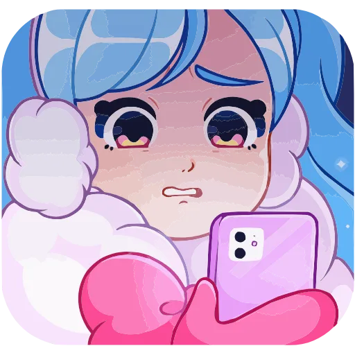 😨 Эмодзи «Зимняя Долли» для Telegram